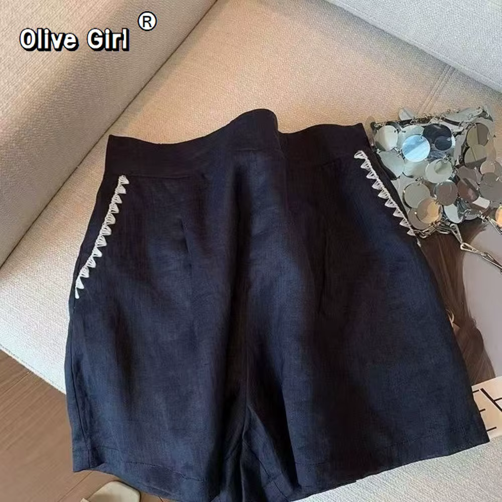 Olive Girl – ensemble Polo et short surdimensionné pour femme