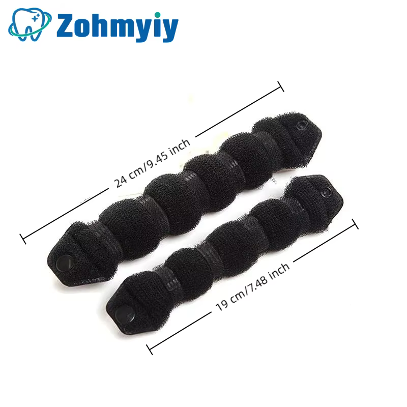 Chignon Magique Noir/Marron, Outil de Coiffure Type Donut, Accessoire pour Cheveux, Épingle à Cheveux pour Femmes, Coiffure DIY, Tresses