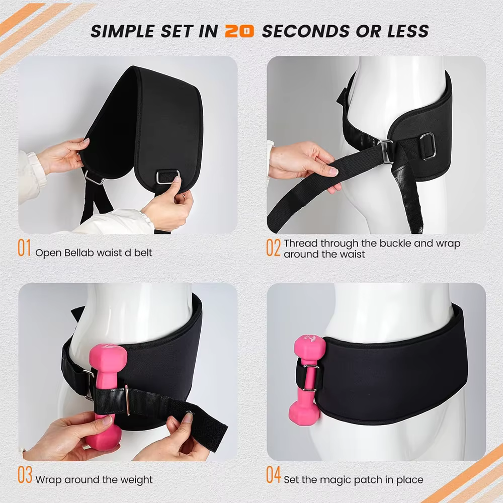 1 Ceinture d'entraînement pour fessiers, coussin de pont fessier pour exercices avec haltères et kettlebells pour squats, déplacements vers l'avant, squats inversés