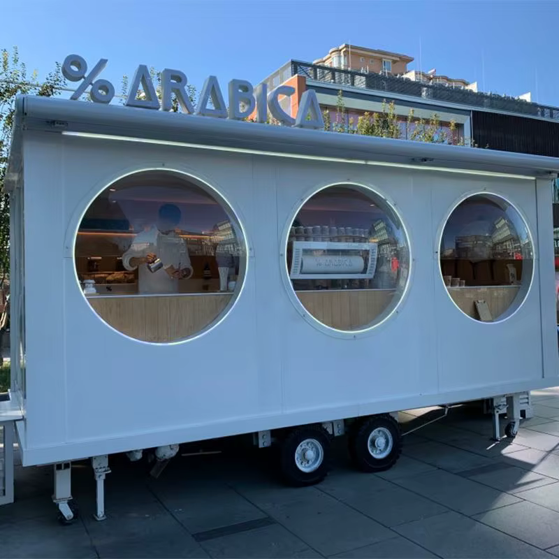 Remorque de Restauration Mobile sur Mesure pour Pizza, Bar, Tacos, Restaurant, Fast-Food, Chariot de BBQ