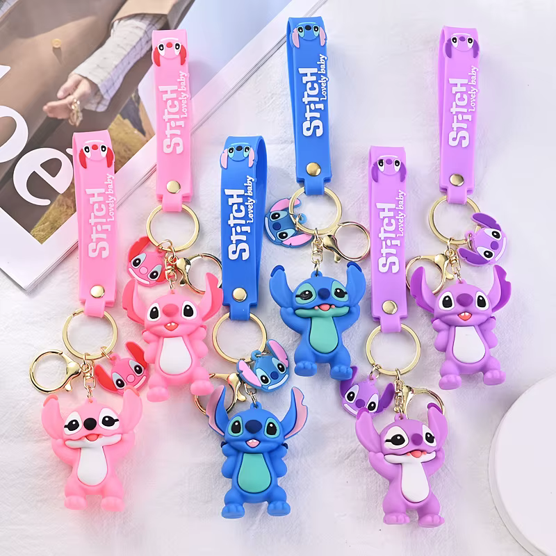 Disney Anime point porte-clés mignon Figure poupée sac à dos pendentif voiture porte-clés accessoire cartable pendentif jouet cadeau pour les enfants