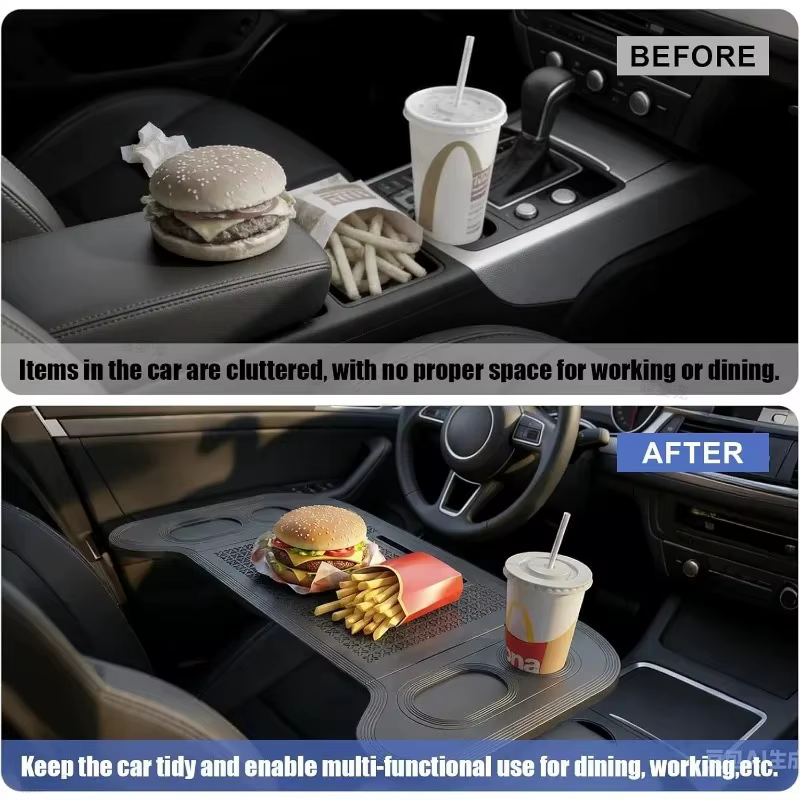 Table de bureau portable, accessoires de voiture pour Tesla, table à manger portable, table universelle pour voiture, plateau pour ordinateur portable sur volant, bureau de voyage