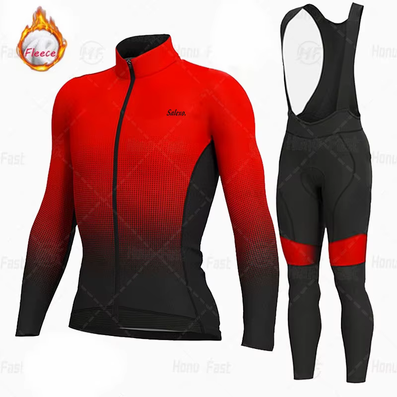 Ensemble de maillot de cyclisme d'hiver pour hommes 2026