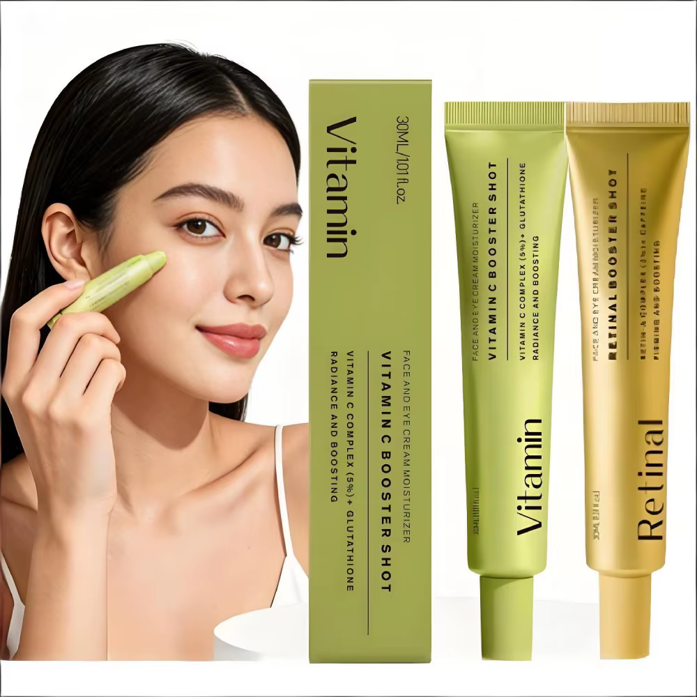 Ensemble d'essence multi-effets au rétinol et crème hydratante à la niacinamide, sérum hydratant pour les yeux, soin du visage quotidien éclaircissant et apaisant