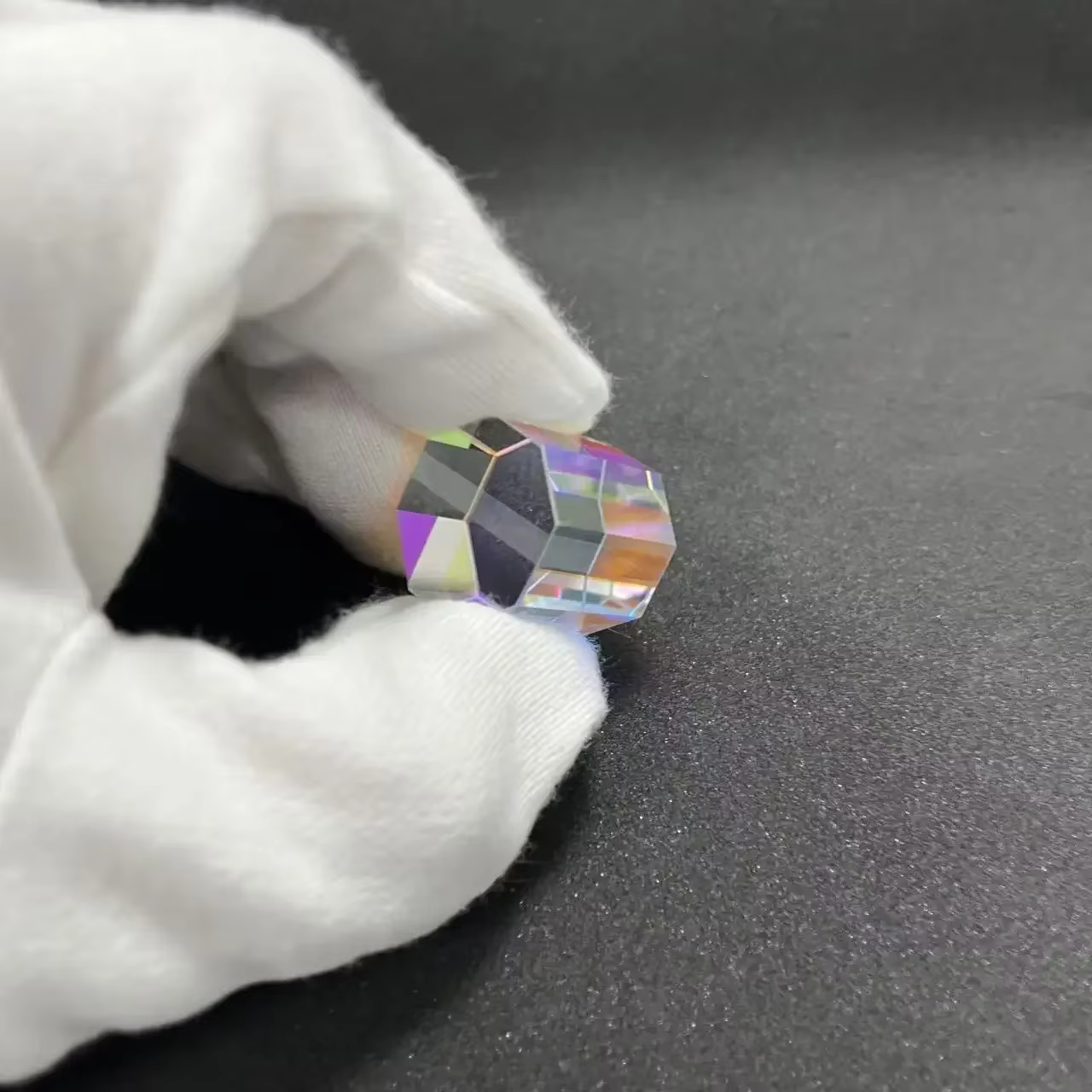 Prisme rvb couleur verre dichroïque capteur de soleil verre optique Cube décoratif x-cube pour l'enseignement de la physique prisme arc-en-ciel