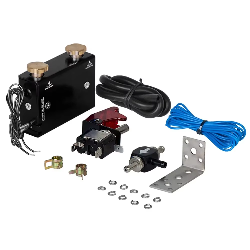 Contrôleur électronique de suralimentation de turbocompresseur de course universel réglable, double étage, compatible avec tous les turbocompresseurs et suralimentateurs 30-90 psi