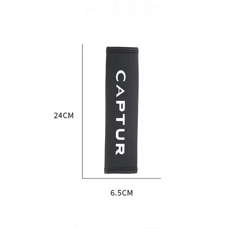Housse de ceinture de sécurité de voiture, housse de ceinture de sécurité réglable, housses de sangle d'épaule pour renault Captur, accessoires, coussin de rembourrage de ceinture de sécurité