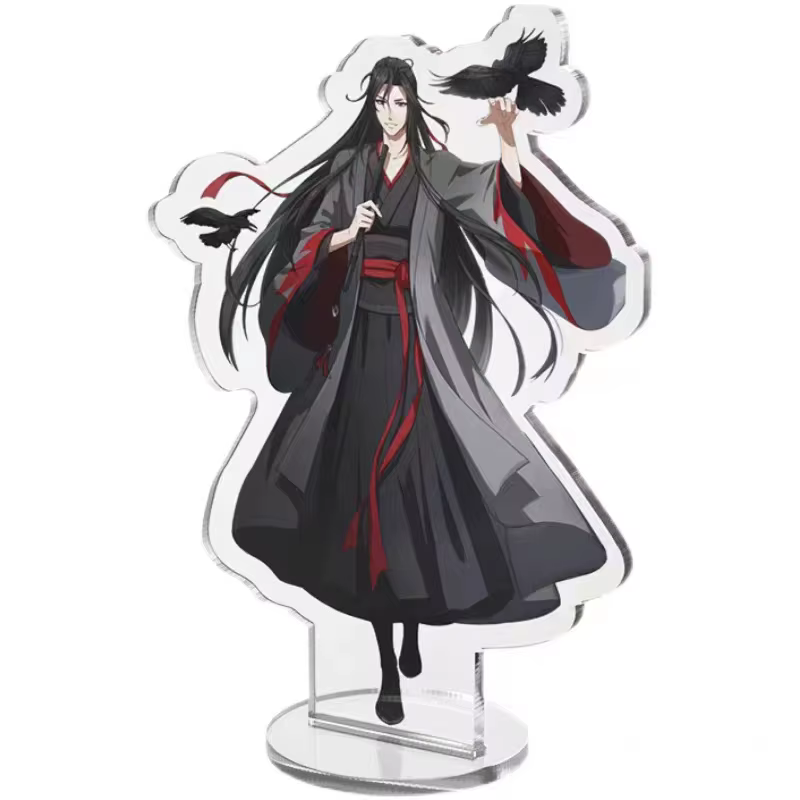 Support debout en acrylique transparent personnalisé, décoration de bureau personnalisée, anime HD brodé, accessoires de dessin animé personnalisés, signe de support