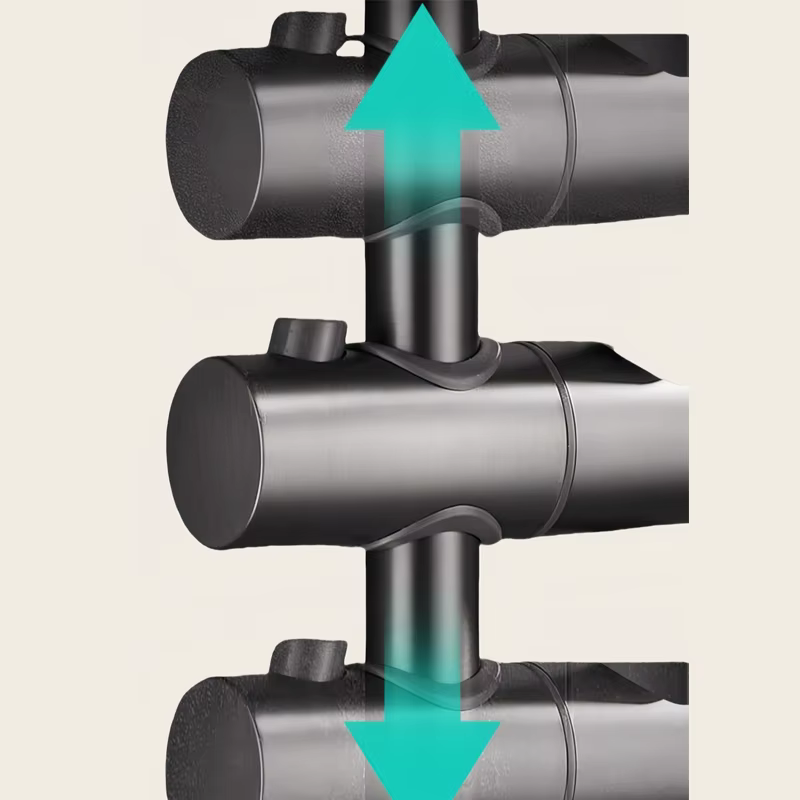 Ensemble de colonnes de douche noires, accessoires de salle de bains, pomme de douche, curseur mural, pomme de douche réglable, Rail de levage, support coulissant