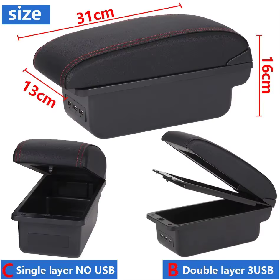 Accoudoir de voiture pour Seat Ibiza, boîte de rangement automatique, rénovation d'accessoires d'intérieur de voiture, pour Seat ARONA IBIZA 6L 6J 2017 – 2025
