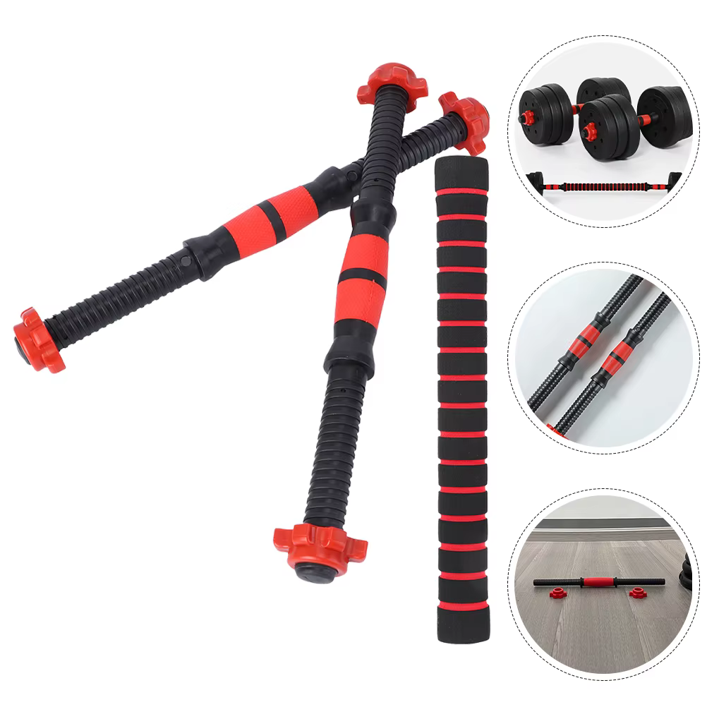 40 cm haltère tige en acier massif haltérophilie Spinlock haltères barres avec connecteur gymnastique maison Fitness