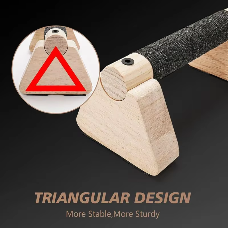 1 paire de barres de musculation en bois