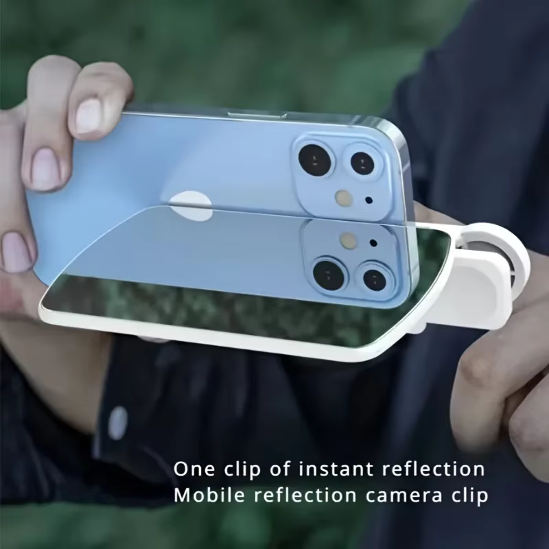 Outil de photographie de lentille réflexion pour iPhone/Android-fixation de miroir Portable-accessoire de photographie de voyage (pas d'une batterie nécessaire)