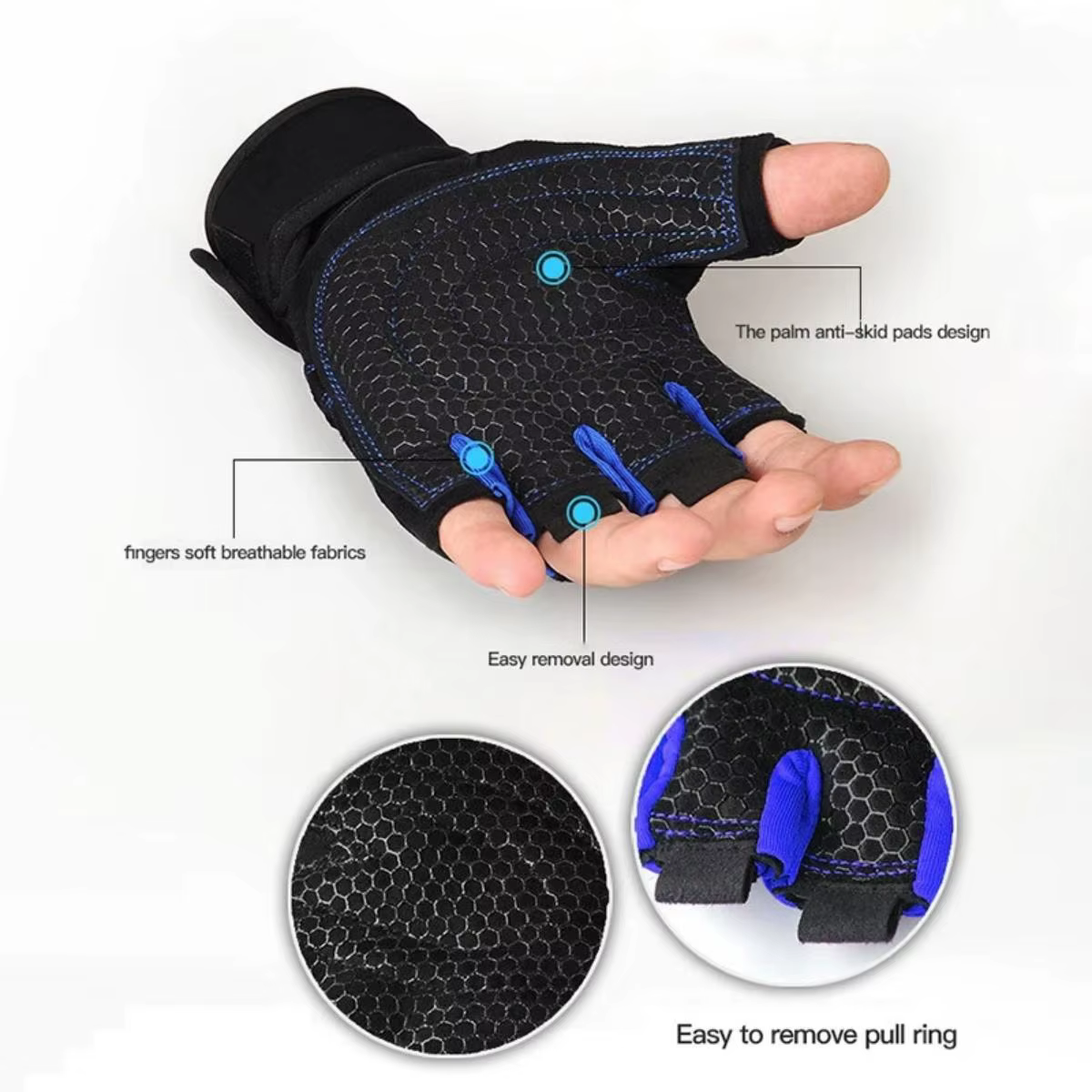 Gants de gymnastique pour hommes et femmes