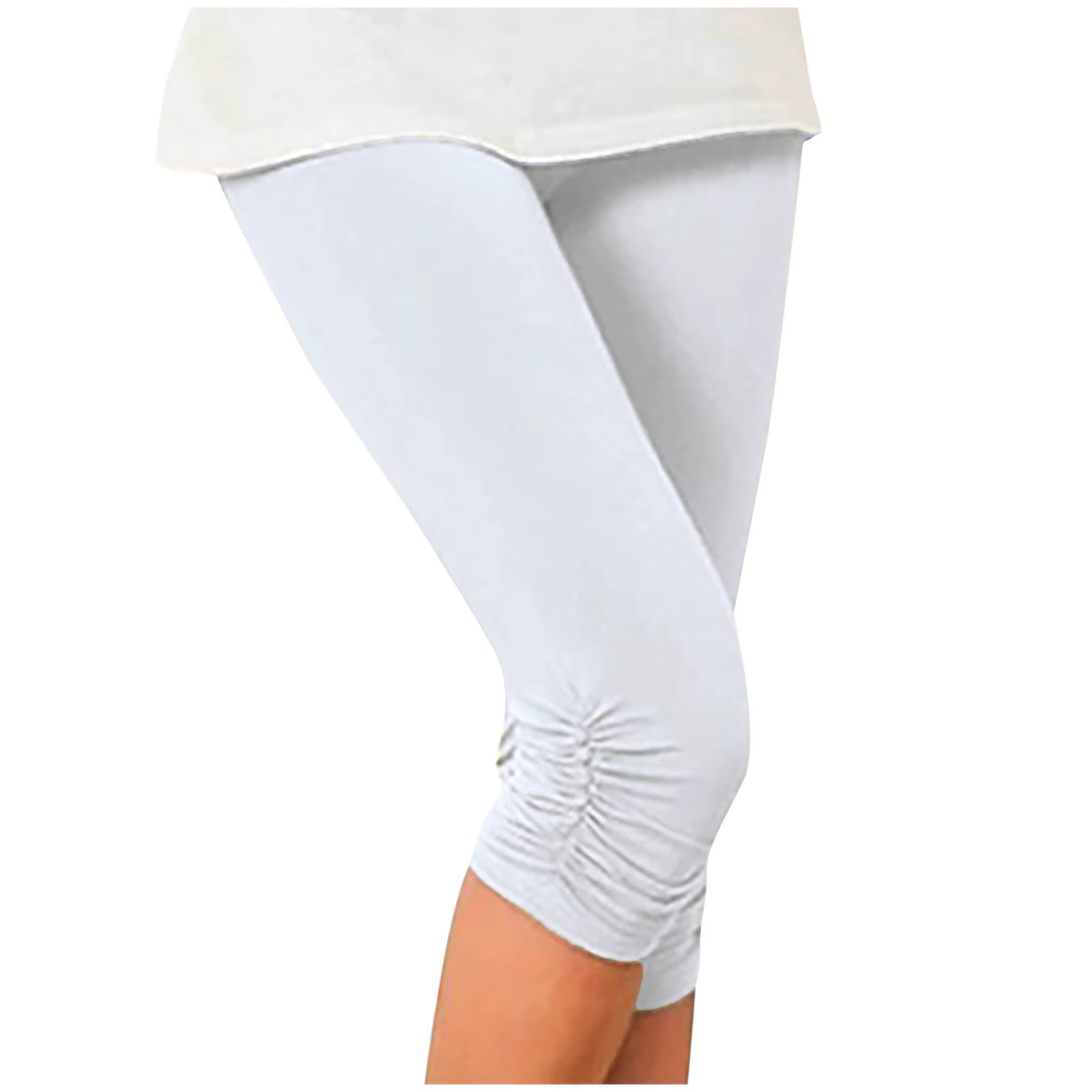 Élastique taille haute sport femmes vêtements pantalon slim élastique séchage rapide 3/4 sport Leggings pantalons courts décontracté solide été