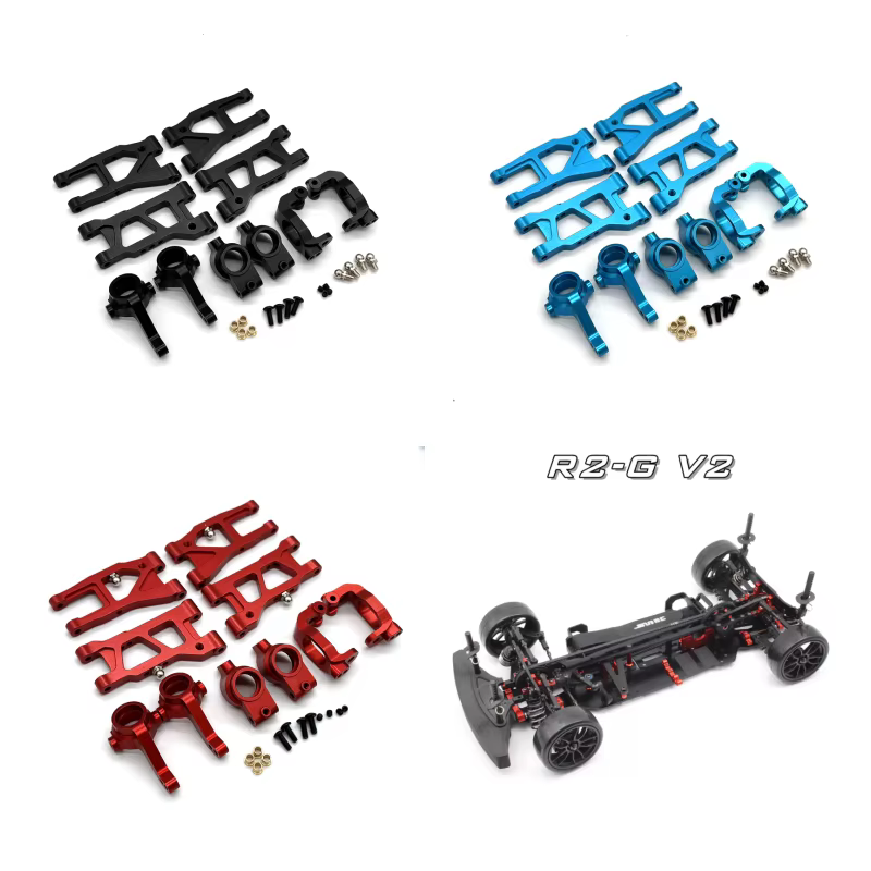 SNRC 1/10 R2 R2-G V2 R2-C V2 R3-G R3-C R3-PRO Accessoires métalliques RC, sangles inférieures avant et arrière, support C, coupelle de direction