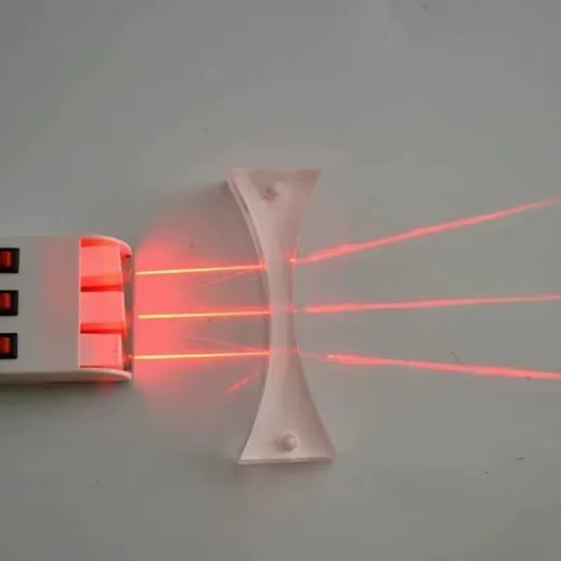Outils pour lentilles optiques, prismes magnétiques en acrylique, spectre lumineux sept couleurs, enseignement de la physique, prisme, lentille convexe et concave