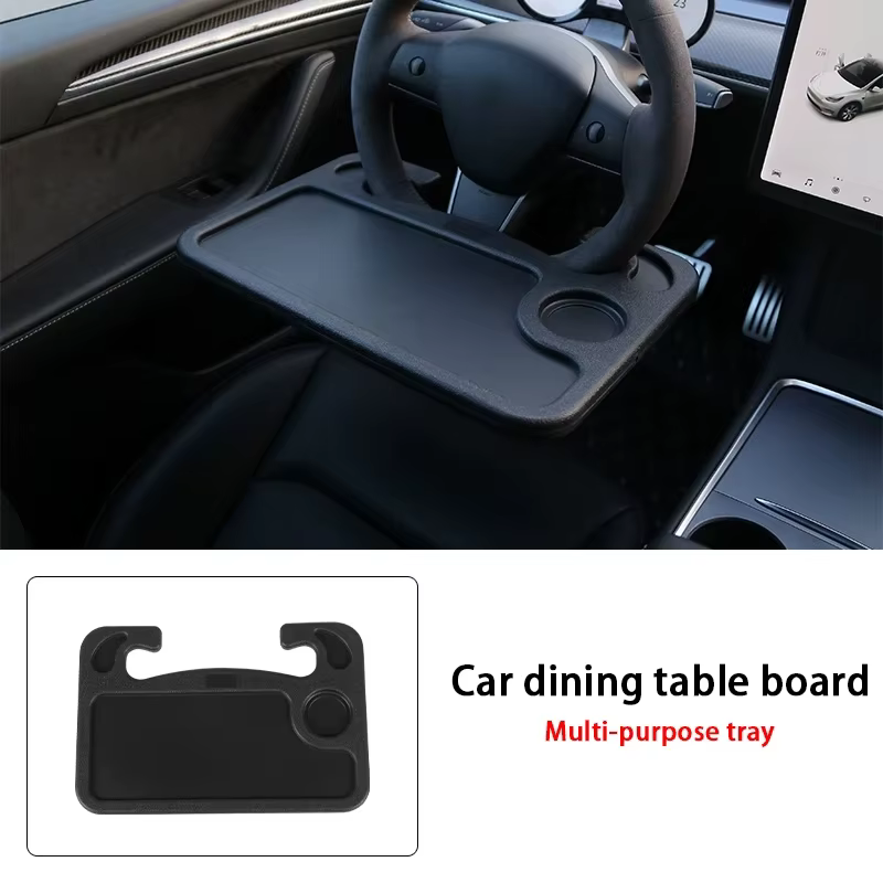 Volant de voiture, table à manger, plaque à manger de voiture, support à boissons, bureau d'écriture multifonctionnel, accessoires de table à manger de voiture