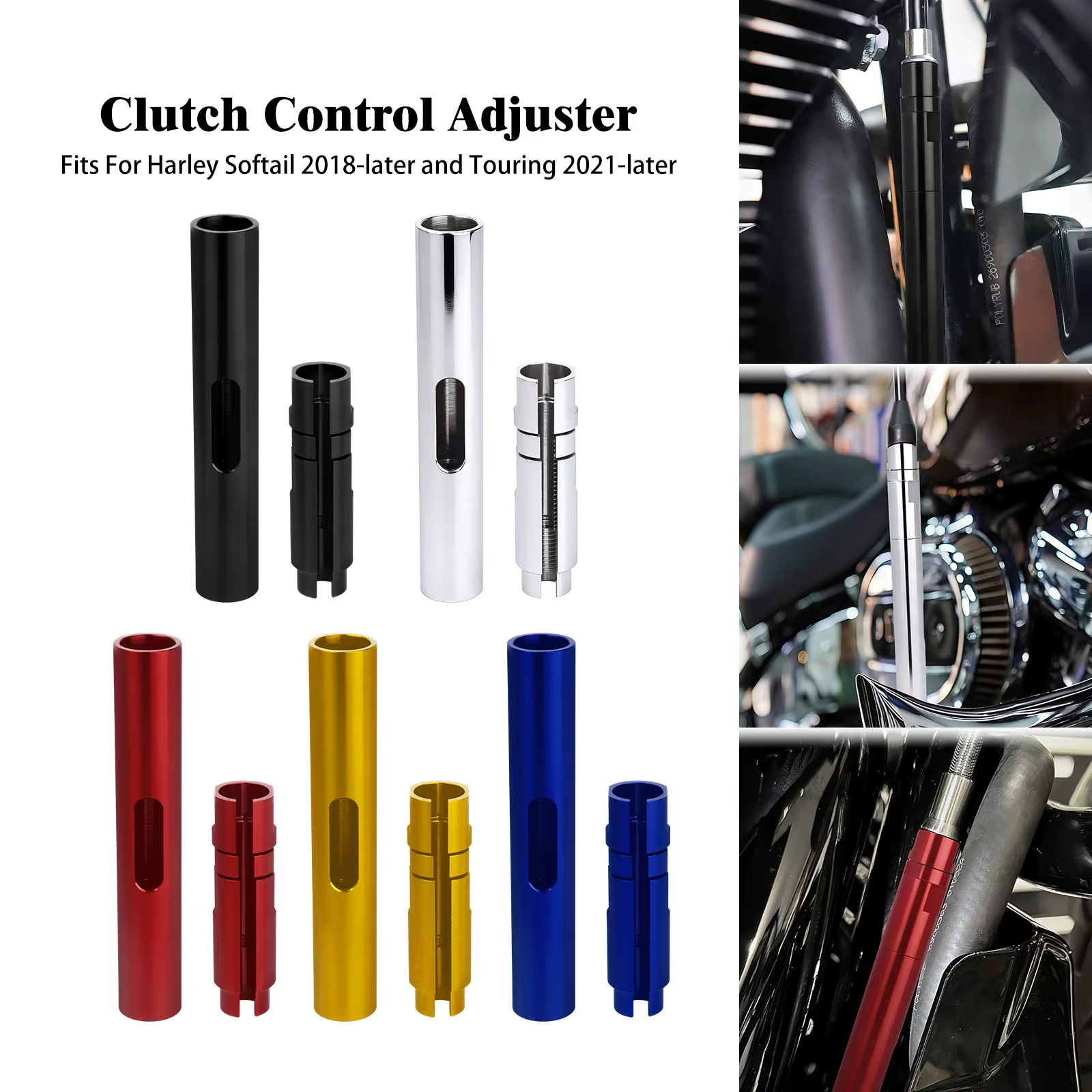 Régulateur de câble d'embrayage pour moto Harley Softail Breakout Street Bob 18-Up Touring FLHX 21-Up, modificateur de levier d'embrayage