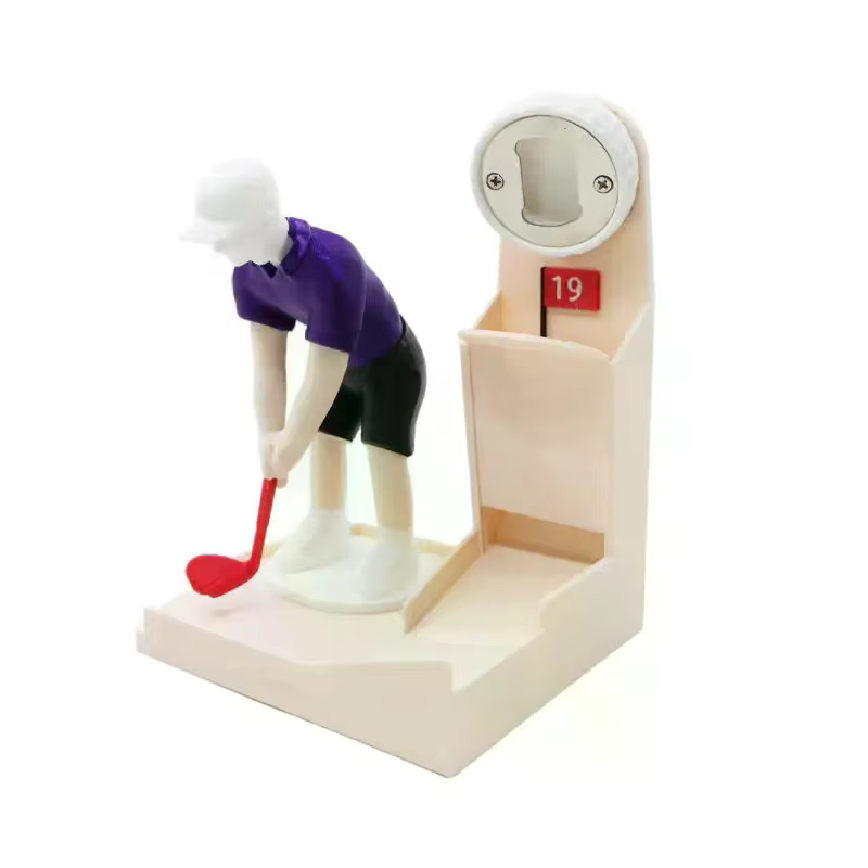 Figurine de golfeur, ouvre-bouteille avec emplacement pour collectionneur de capsules, décoration de bar à domicile, cadeau pour les amateurs de golf, gadget de cuisine
