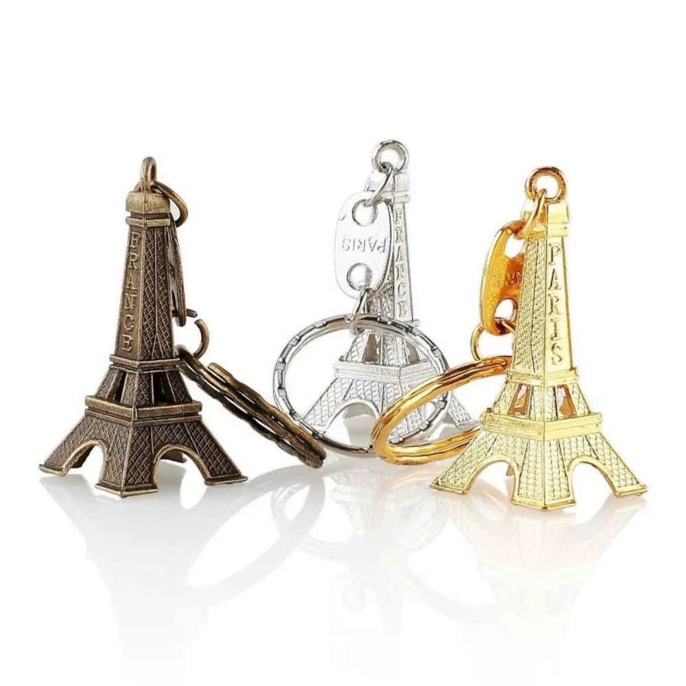 Porte-clés tour Eiffel en alliage, Simple, Vintage, France, mode, pendentif de sac, décoration tendance, Paris, sac suspendu