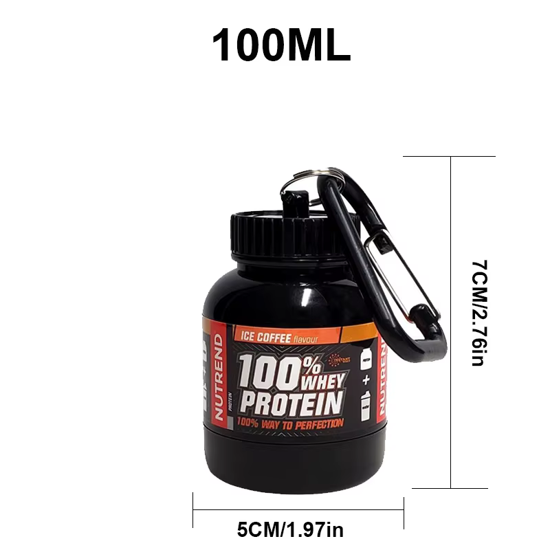 Conteneur de supplément de poudre de protéines Portable 100/200ml