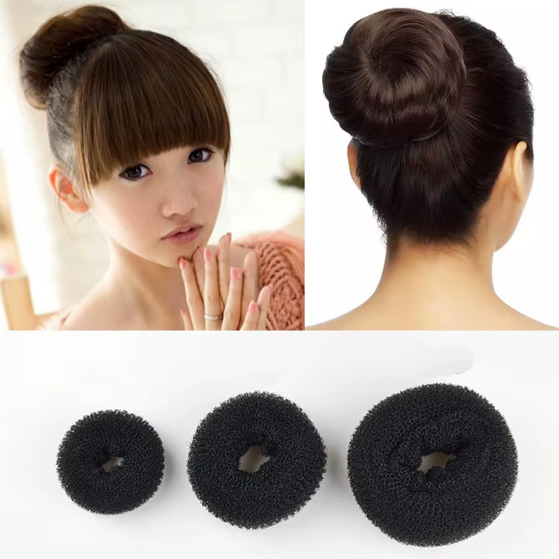 Machine à chignon magique pour femmes, 1 pièce, S M L, noir/marron/ivoire, Donut Bagel, outils pour cheveux, épingle à cheveux, accessoires pour cheveux, tresses de style