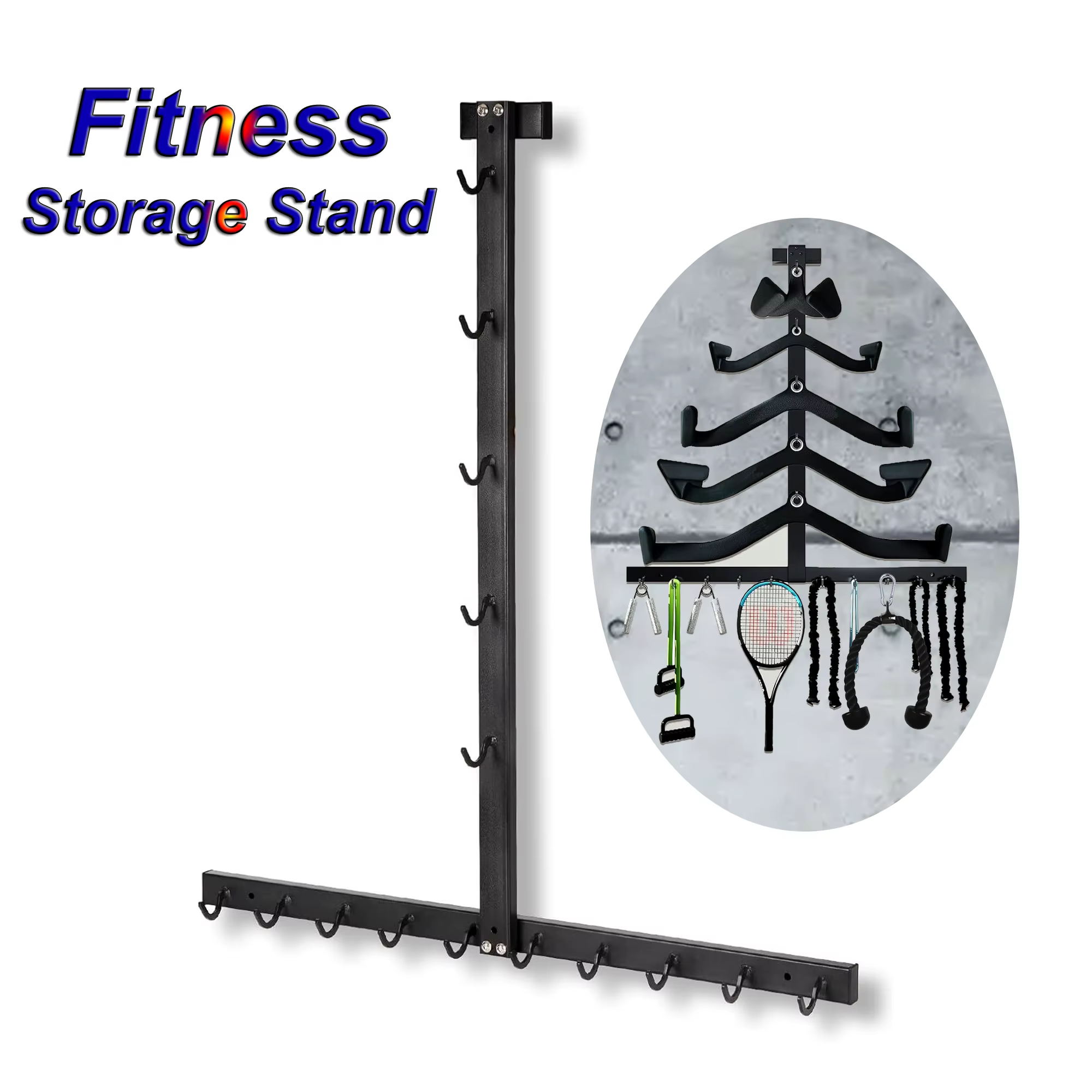 Support d'accessoires de gymnastique Lat Pull Down Bar, support de rangement de câbles pour accessoires Lat Pulldown pour Fitness de gymnastique à domicile Mag Grip