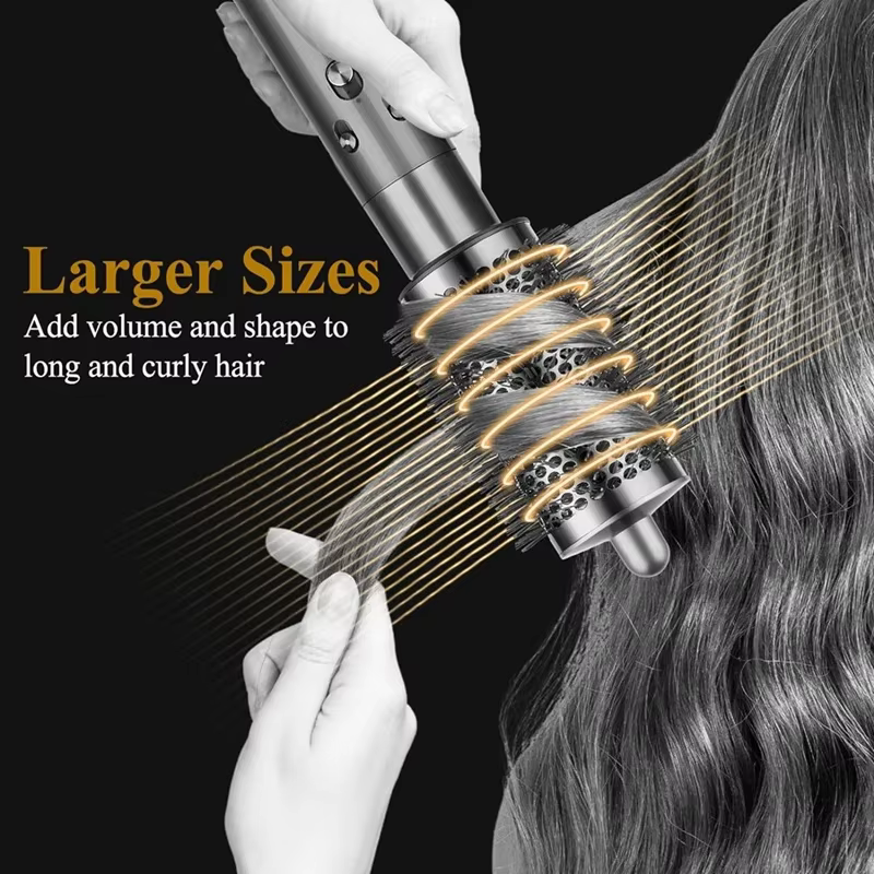 Grande brosse volumisante ronde pour Dyson Airwrap et lissage Anti-vol, améliore le Volume et le Style sans effort