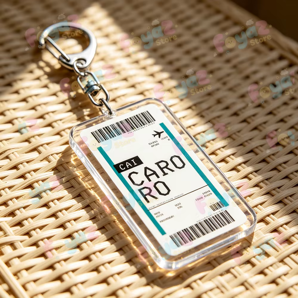 Porte-clés de voyage Paris Tokyo, accessoires de mode, breloque de sac, porte-clés billet d'avion Chibi, cadeaux d'anniversaire pour fans et amis