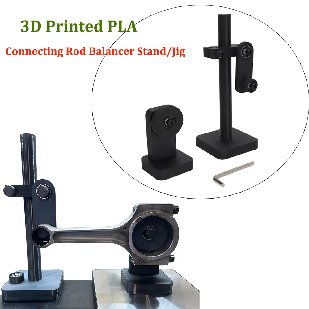 Nouveau support de balanceur de bielle / support de montage noir imprimé en 3D en PLA
