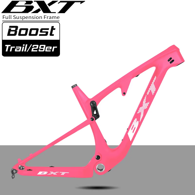 Cadre de VTT en carbone BXT T1000, suspension intégrale, axe traversant Boost 148, compatible avec pneus 29 pouces 2.35.
