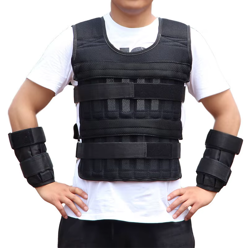 Gilet lesté de 20 kg, veste de poids de chargement réglable