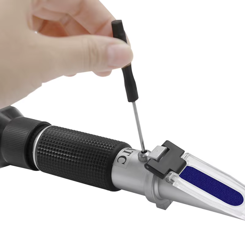 Réfractomètre Brix de 0 à 90% sucre, pour la teneur en aliments, jus de fruits liquides, outil de mesure ATC