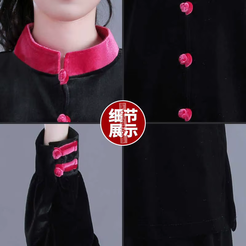 Ensemble veste et pantalon en velours pour femme