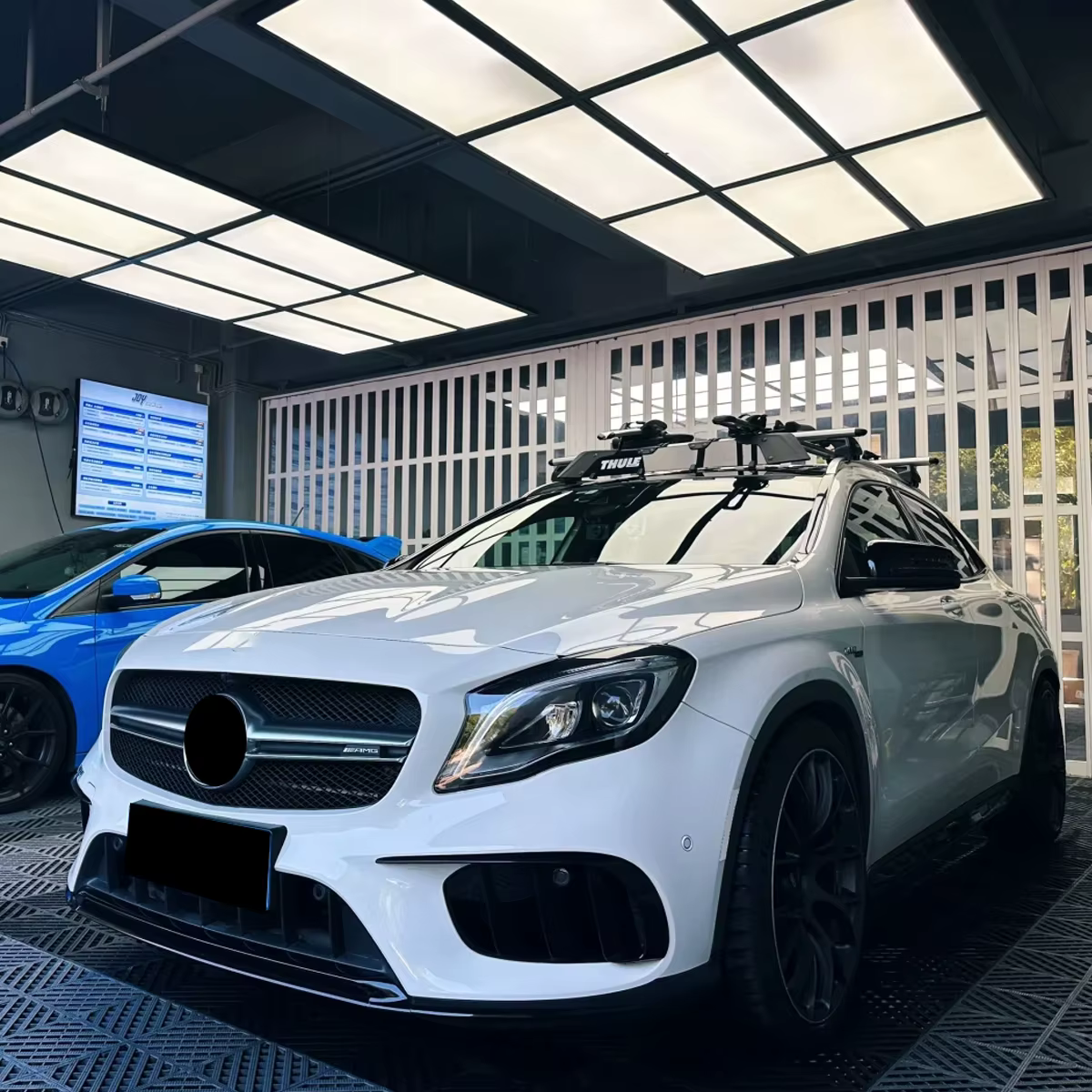 Pour mercedes-benz GLA SUV X156 2013 2014 2015 2016 2017 2018 2019 barre transversale de toit de voiture Rail de guidage corps support supérieur Kit de décoration