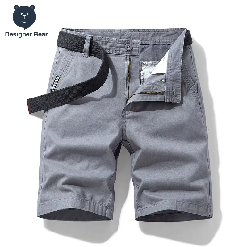 Shorts Cargo Baggy Homme 2026 de Marque – Bermuda de Travail Multi-Poches en Coton pour l'Été