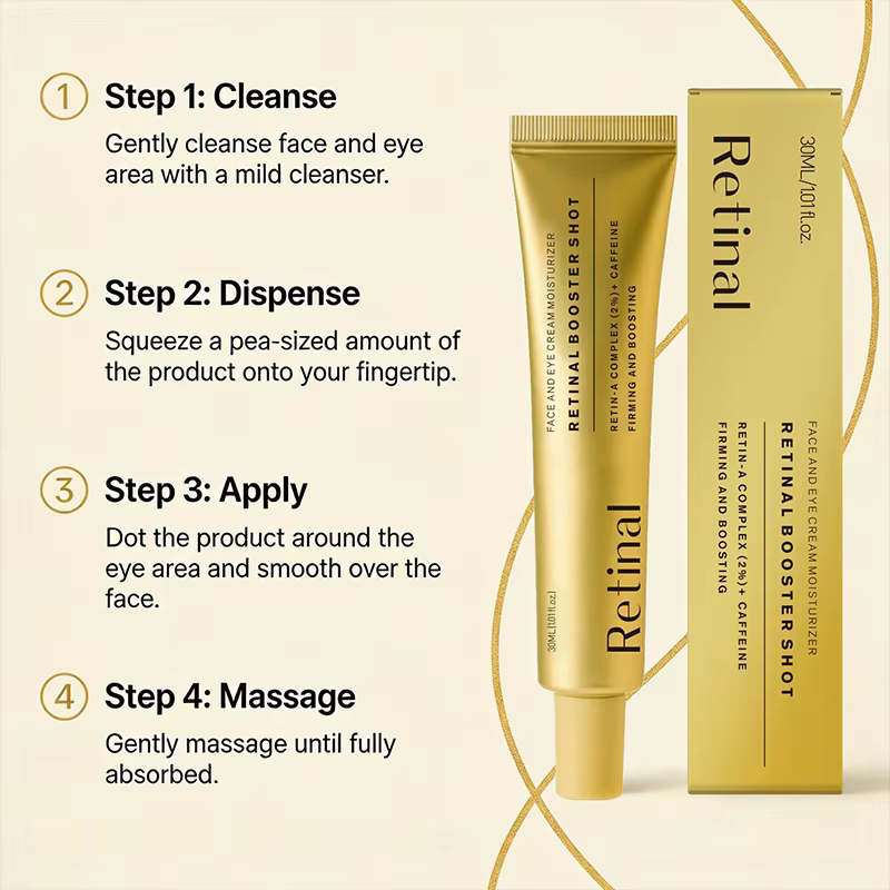 Ensemble d'essence multi-effets au rétinol et crème hydratante à la niacinamide, sérum hydratant pour les yeux, soin du visage quotidien éclaircissant et apaisant