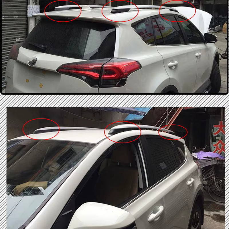 Couvercle de protection d'extrémité de rail de barre T1, toit avant et arrière, accessoires de voiture, Toyota RAV4, XA40, 2013, 2014, 2015, 2016, 2017, 2018