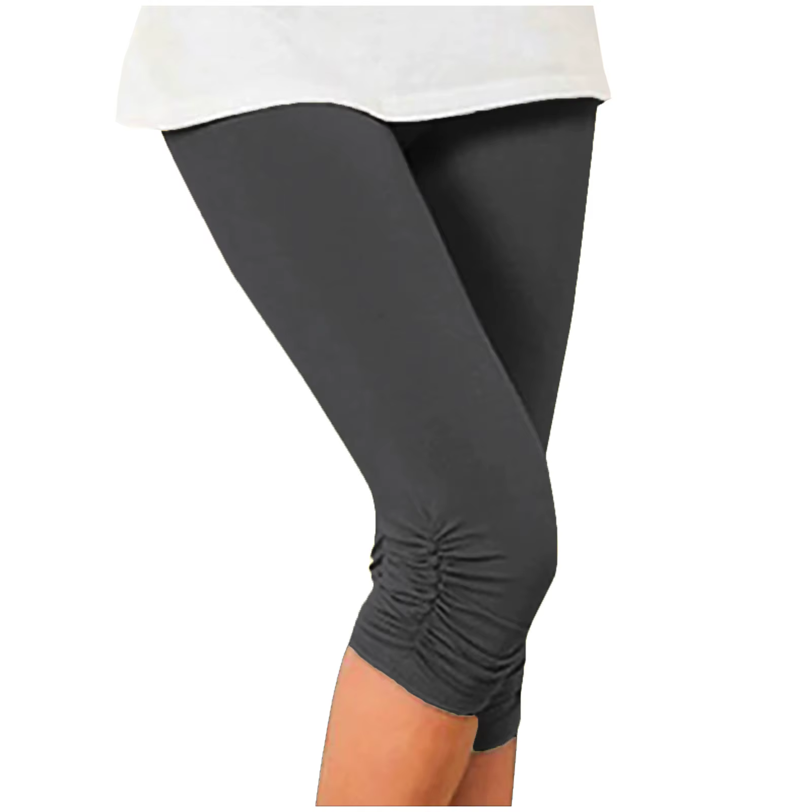 Élastique taille haute sport femmes vêtements pantalon slim élastique séchage rapide 3/4 sport Leggings pantalons courts décontracté solide été