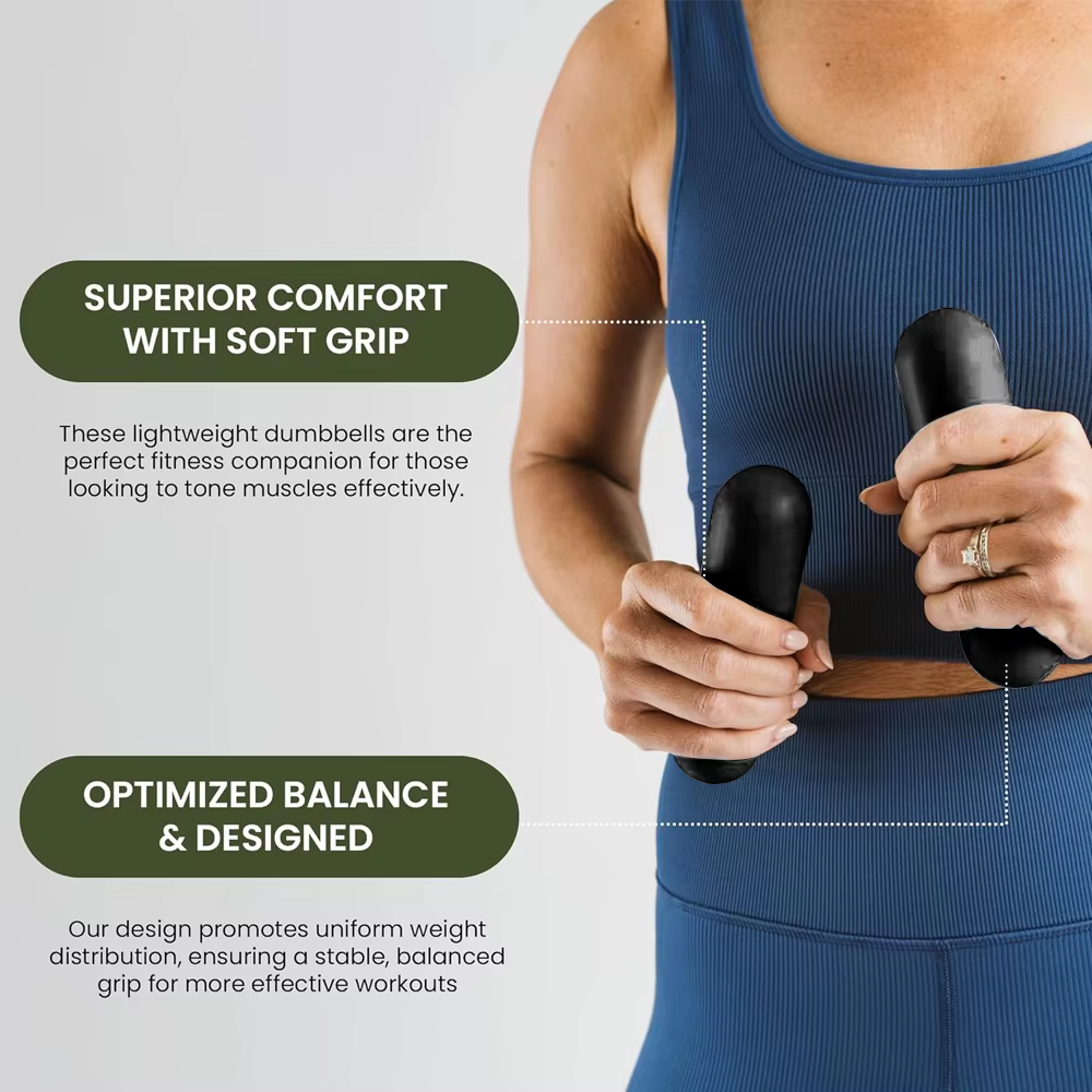  1 barre de poids pour les mains 1/1,5/2/2,5 kg, pour Pilates, yoga, danse, aérobic, cardio, entraînement musculaire | Haltères portables