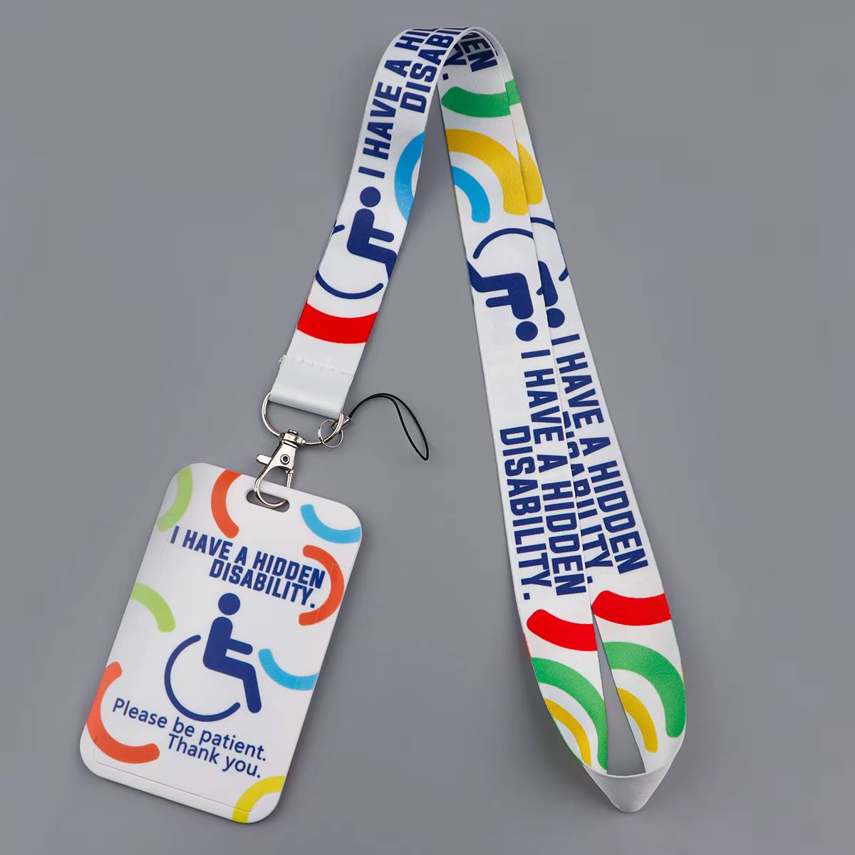 Lanière médicale tdah pour clés, couverture de carte d'identité, porte-Badge, médecin, infirmière, téléphone, sangles de cou, porte-clés, accessoires en corde