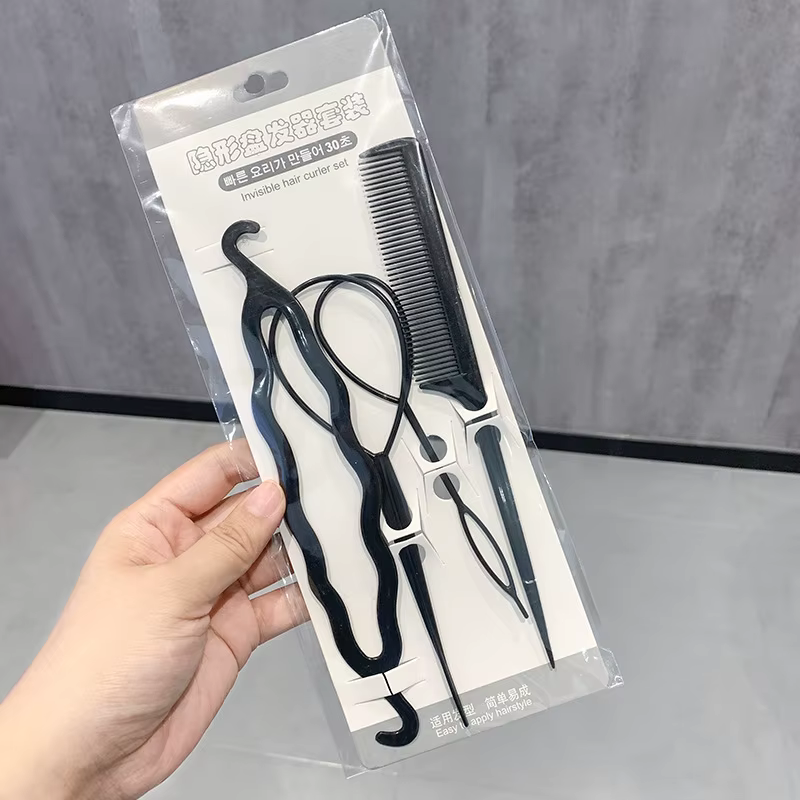 Outil de coiffure : Aiguille magique pour faire des chignons, accessoire de coiffure pour queue de cheval, pour enfants