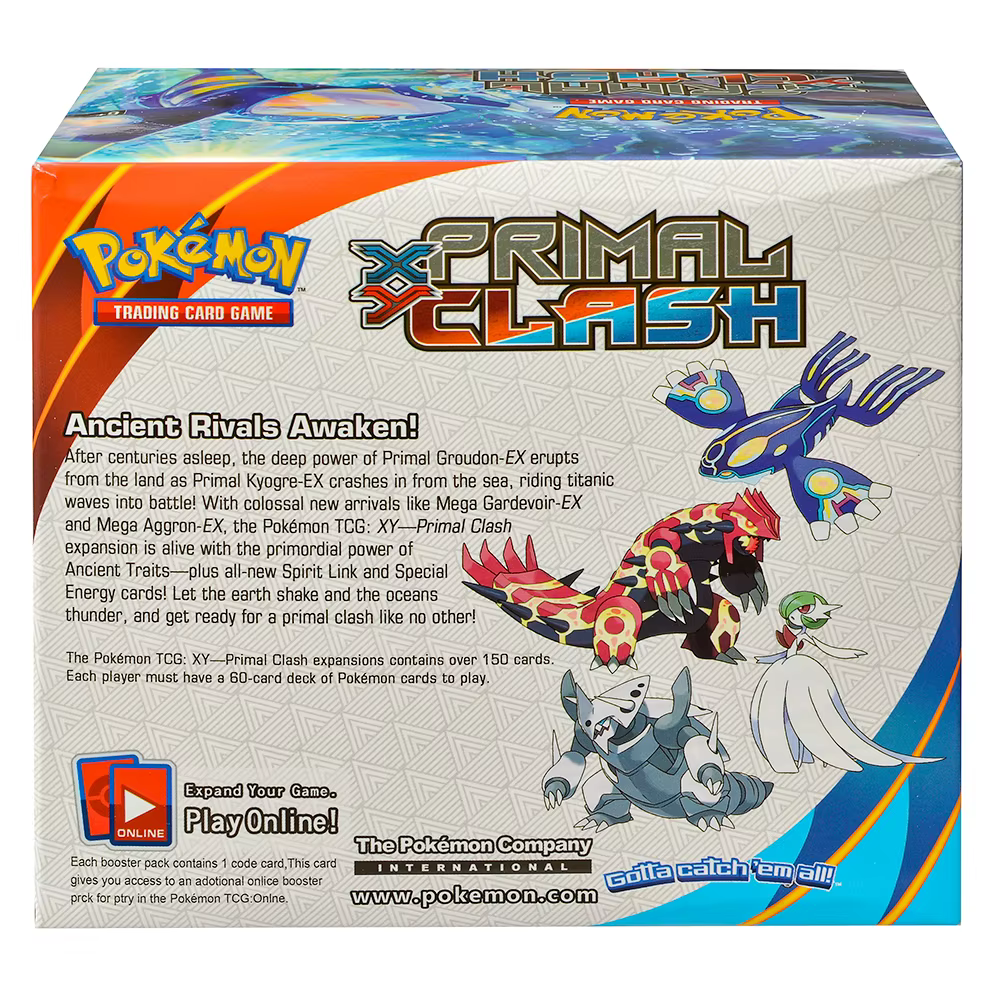 360 pièces anglais Pokémon TCG: Primal Clash Booster boîte Pokemon carte commerciale 36 Pack boîte