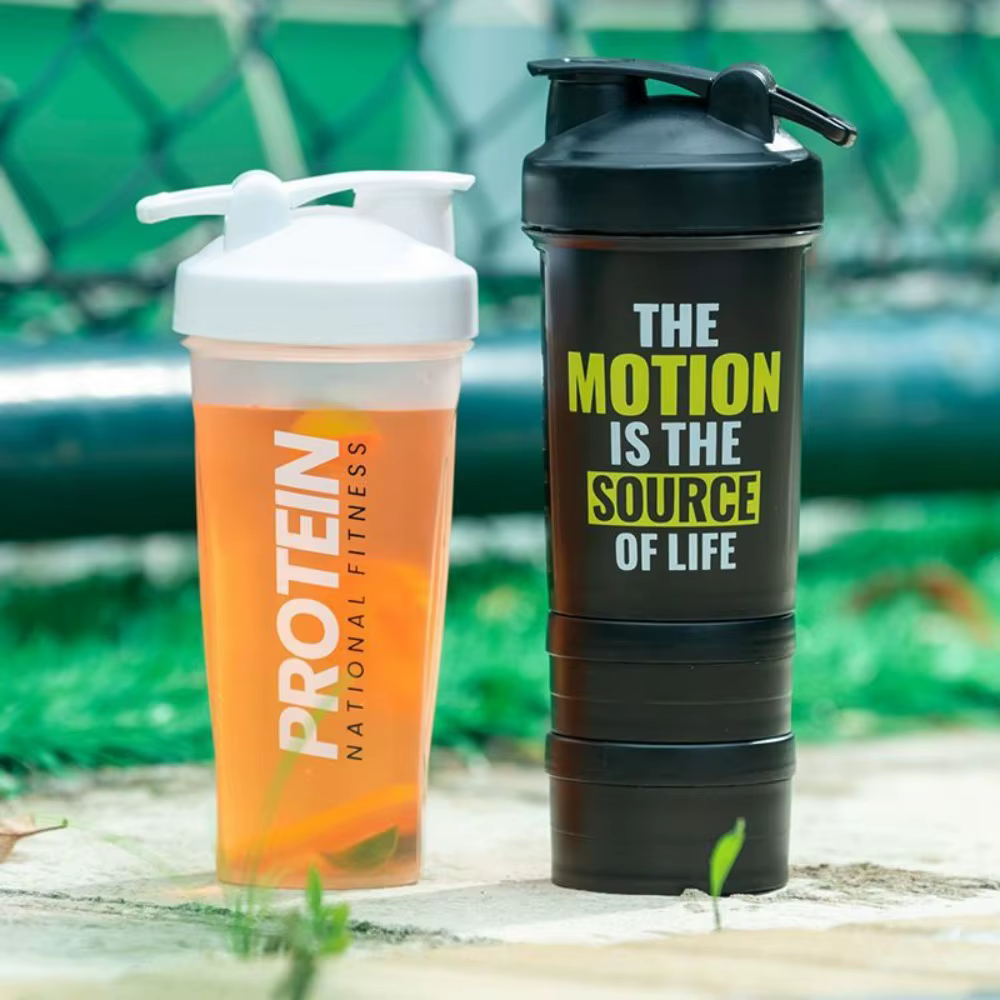 Shaker de poudre de protéines Cup400/600/650ml avec agitateur en métal