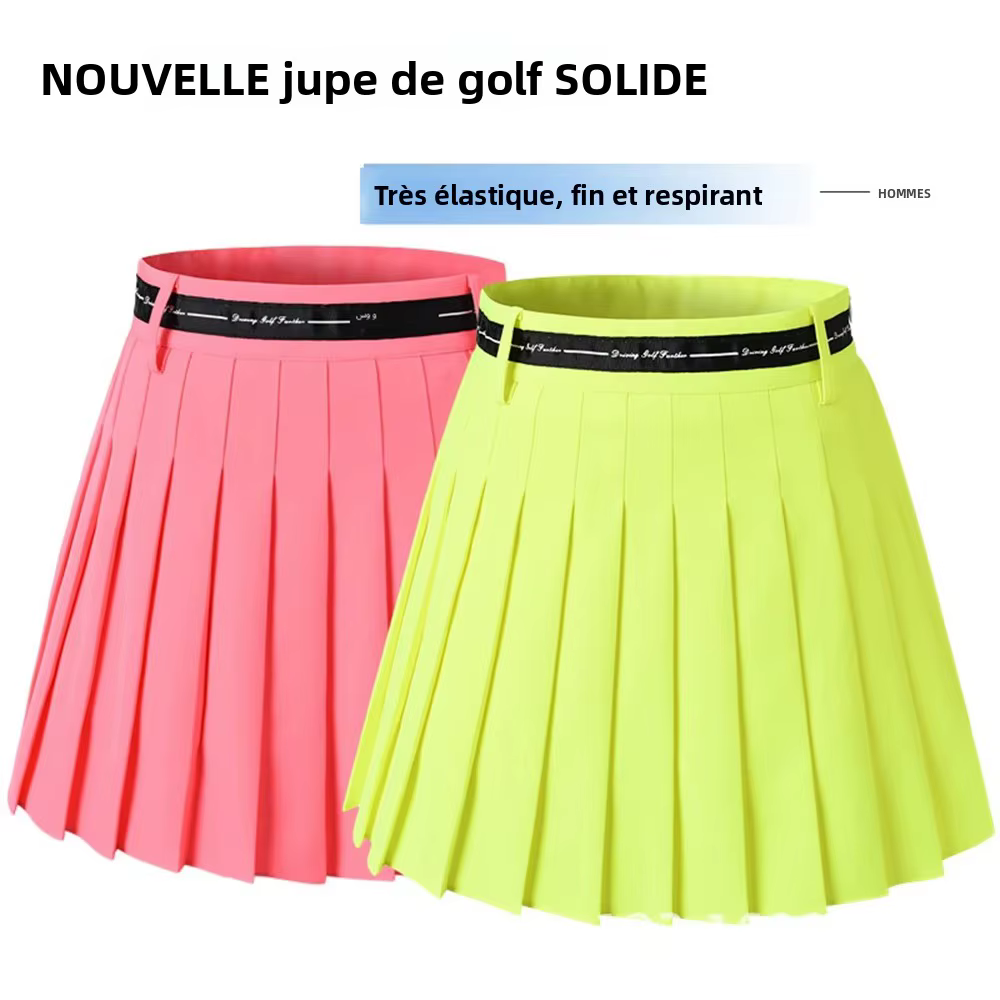 Jupe de Golf plissée taille haute pour femmes