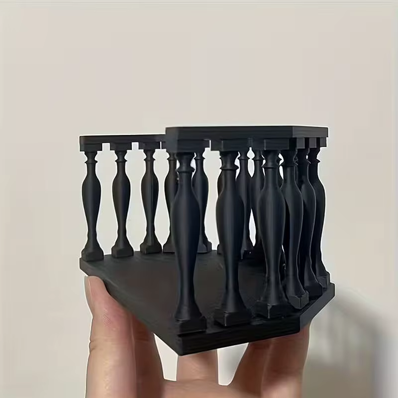 Balcon miniature pour maison de poupée avec balustrade, balcon européen adapté aux collectionneurs, scènes miniatures, accessoires de maison de poupée DIY