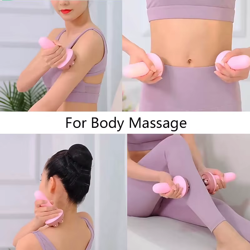 Boule de Massage portative avec boules à roulettes