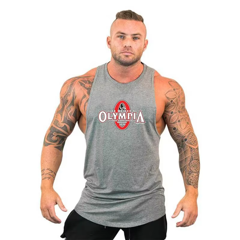 Hommes sport gymnase marque entraînement débardeur décontracté vêtements musculation mode respirant Muscle Fitness Singlets gilet sans manches