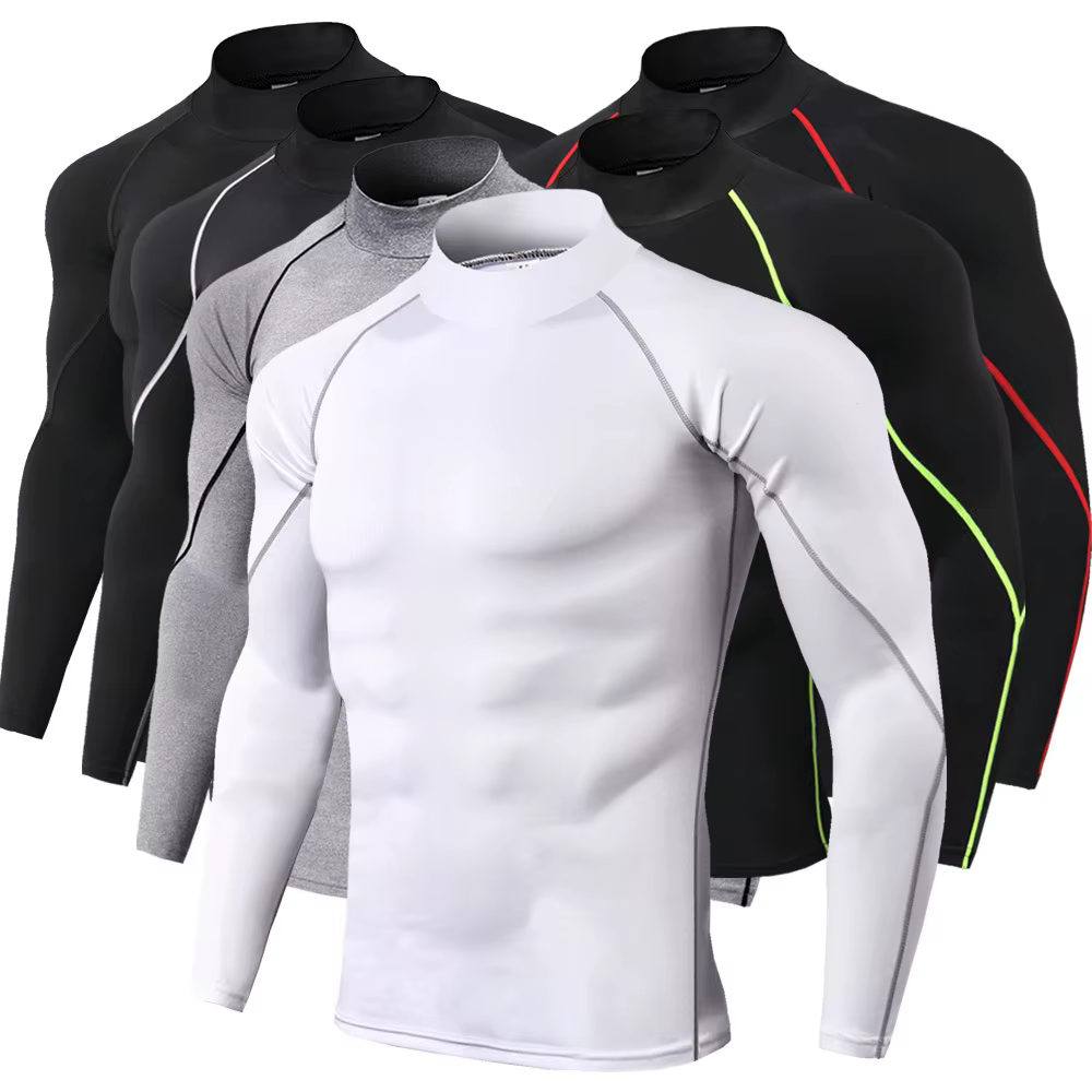 T-shirt de sport à manches longues pour homme